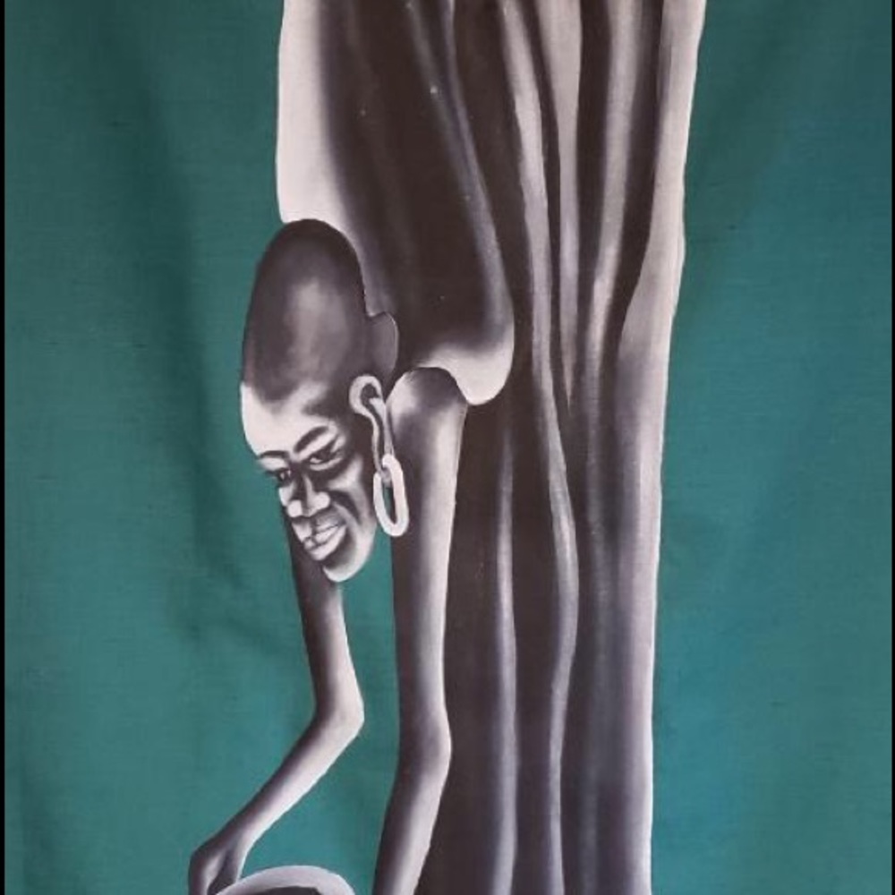 Kenyan African cloth canvas print